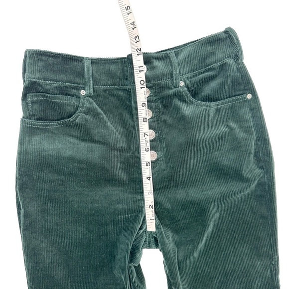 GRLFRND green corduroy Bobby high-waist button fly crop pants Revolve XS - Picture 14 of 16